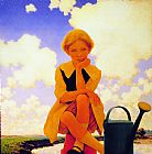 Maxfield Parrish Mary, Mary Quite Contrary painting